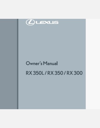 lexus rx 2021-2022 owners manual in english